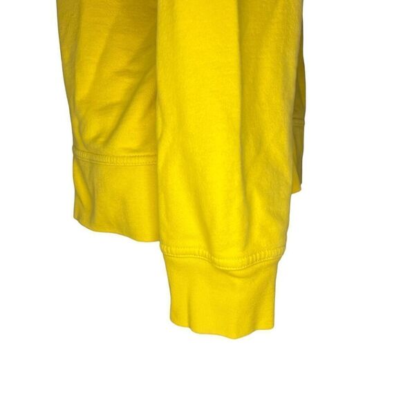 GAP Women’s Medium Crewneck Pullover Sweatshirt Yellow Large Logo - Picture 4 of 6